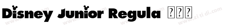 Disney Junior Regula字体转换